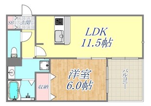 ア・コテ・ドゥ・シェヌ夙川の物件間取画像